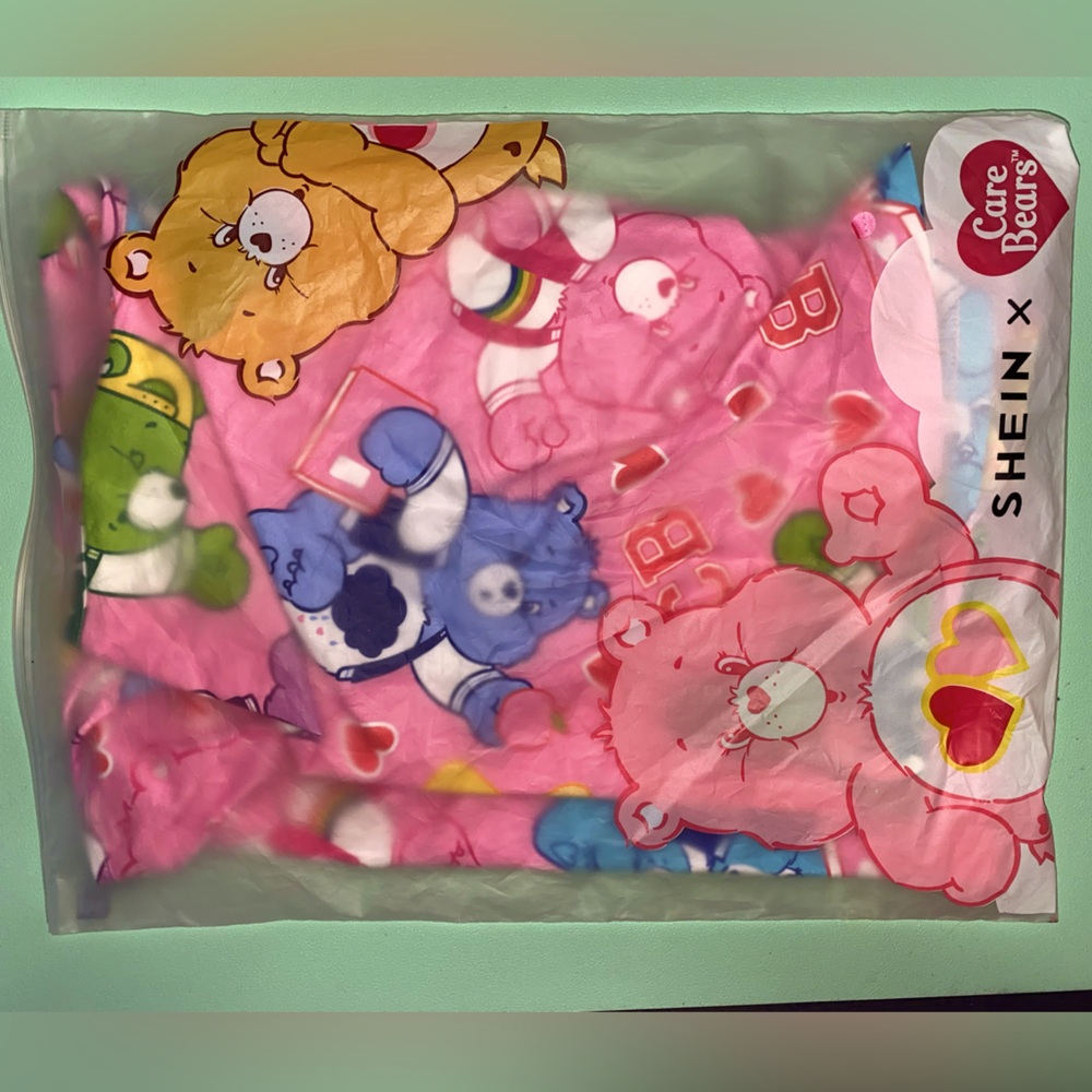 NWT, LIMITED EDITION: SHEIN X Care Bears Plus Graphic AOL Romper, 1XL